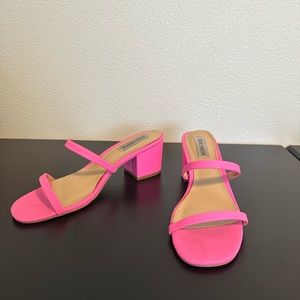 Pink Steve Madden Heeled Sandals